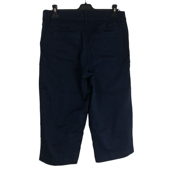 Khakis & Company Capri Pants Womens Navy Blue Size 8 Stretch - Picture 7 of 12